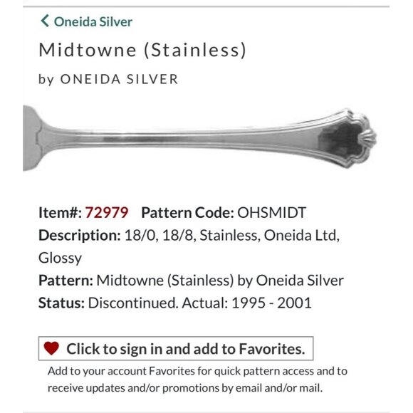 Oneida Silver Midtown Stainless Steel tablespoon Set Of 2 Glossy Finish 18/0 Dur - Picture 1 of 5